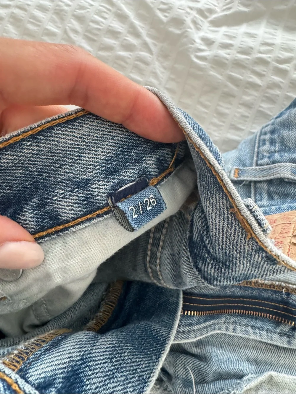 Levi's Light Blue Distressed Relaxed Fit Denim Shorts